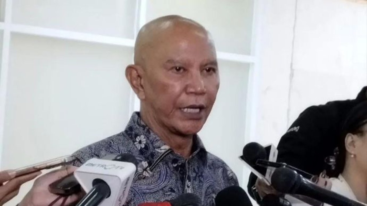 Ketua Banggar DPR RI Said Abdullah saat memberi keterangan pers di kompleks parlemen, Jakarta, Senin 1 September 2025. ANTARA/Bagus Ahmad Rizaldi (Antara)