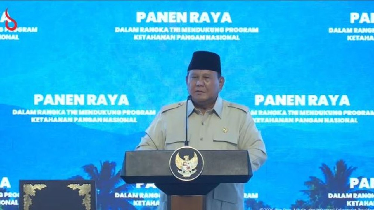 Prabowo Subianto di Panen Raya (Istimewa)
