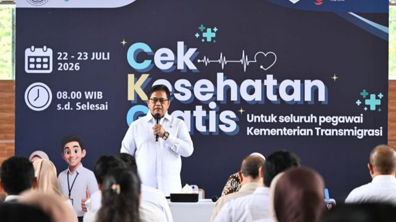 Wamen Viva Yoga di acara CKG Kementrans (Dokumentasi)
