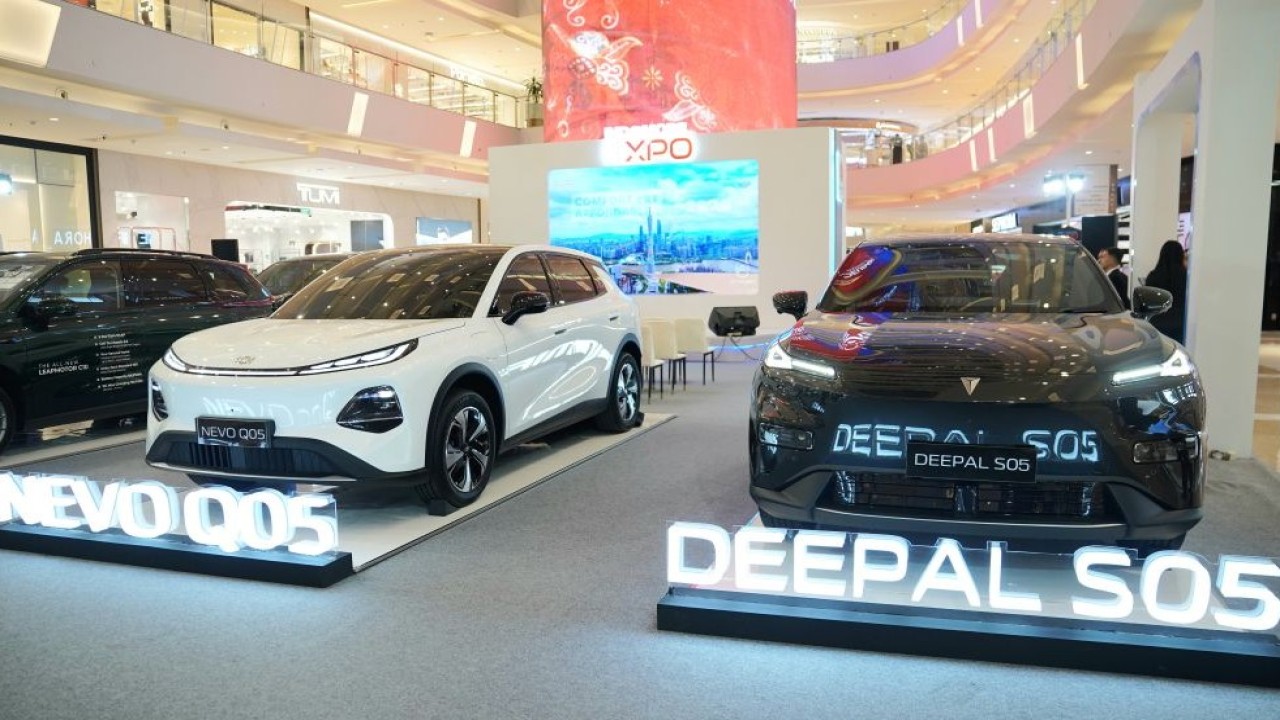 Changan Deepal S05 dan Nevo Q05 diperkenalkan di Medan, Sumatera Utara (Sumut), dalam rangkaian Indomobil Expo yang berlangsung hingga 23 Agustus 2026. (Foto: Dok/Istimewa)