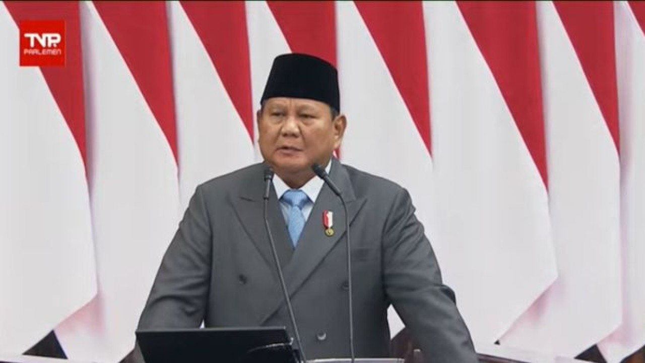 Presiden Prabowo Subianto Saat Pidato Kenegaraanndi Sidang Tahunan MPR 2026 (Istimewa)