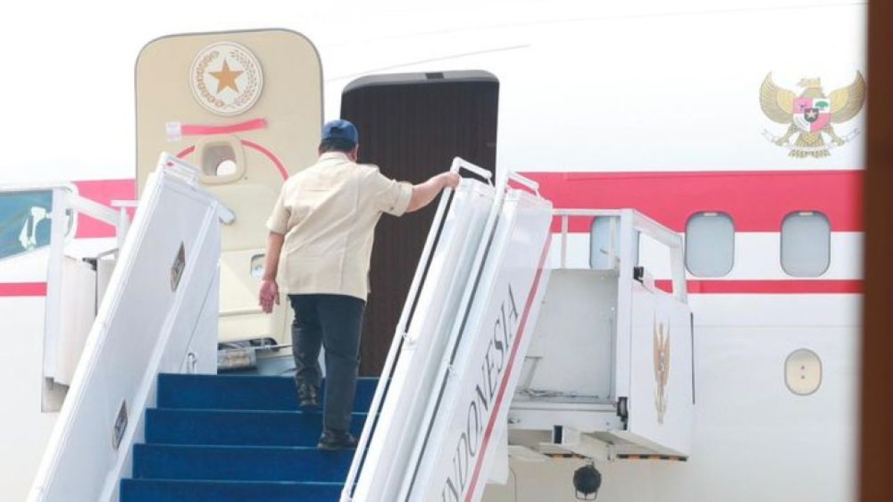 Presiden Prabowo Subianto bertolak menuju Provinsi Jawa Timur, pada Kamis, 27 Agustus 2026. (Foto: Istimewa)