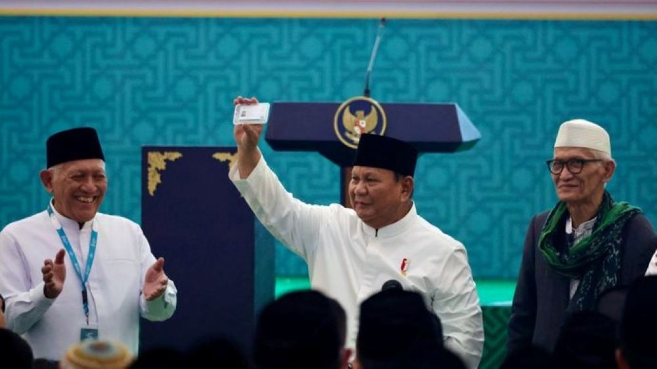 Presiden Prabowo Subianto menghadiri acara penutupan Muktamar ke-35 Nahdlatul Ulama (NU) di Pondok Pesantren Bahrul Ulum Tambakberas, Kabupaten Jombang, Jawa Timur, Senin, 31 Agustus 2026. (Foto: Istimewa)