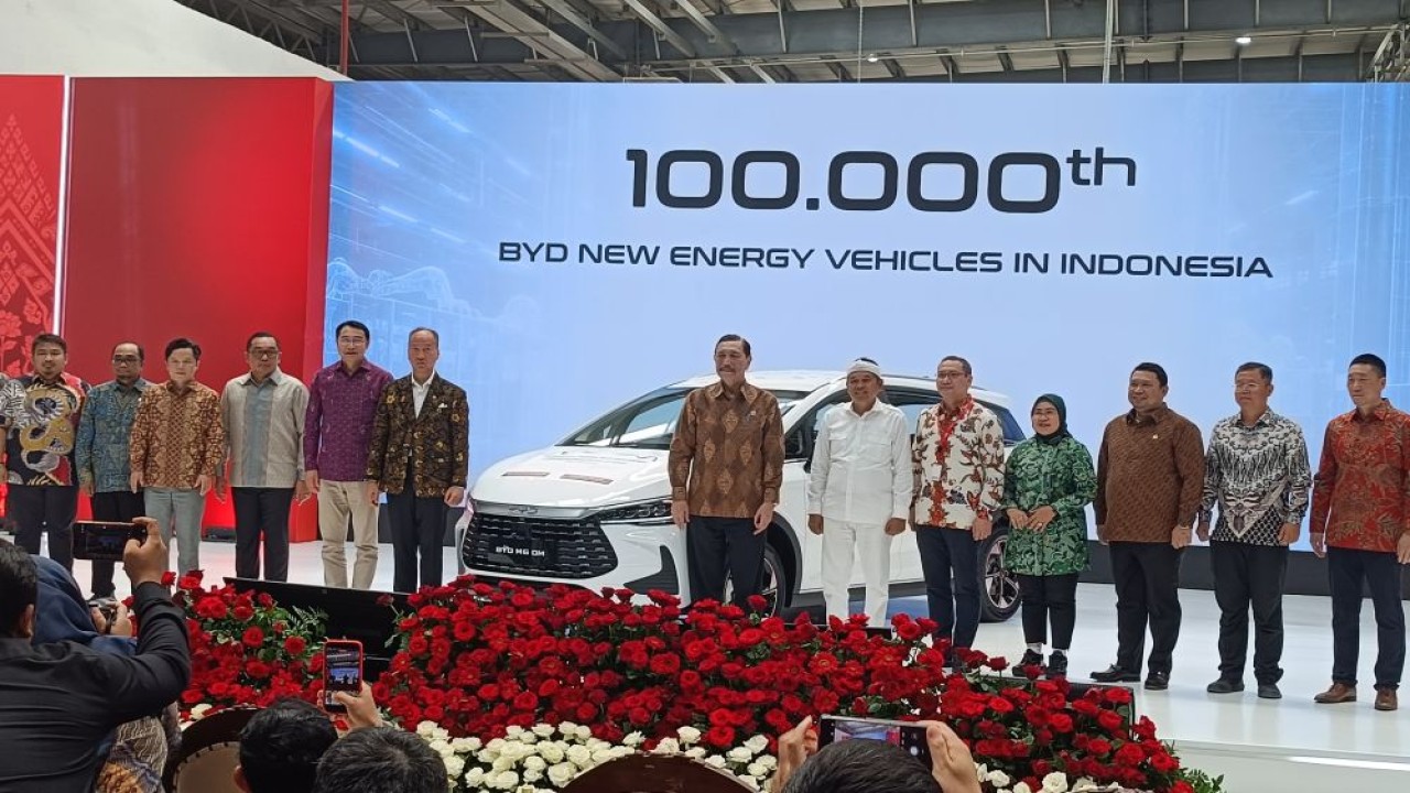 PT BYD Motor Indonesia resmi mengoperasikan pabrik mobil listrikdi Subang Smartpolitan Industrial Park, Subang, Jawa Barat, Kamis (3/9/2026). (Foto: Adiantoro/NTV)