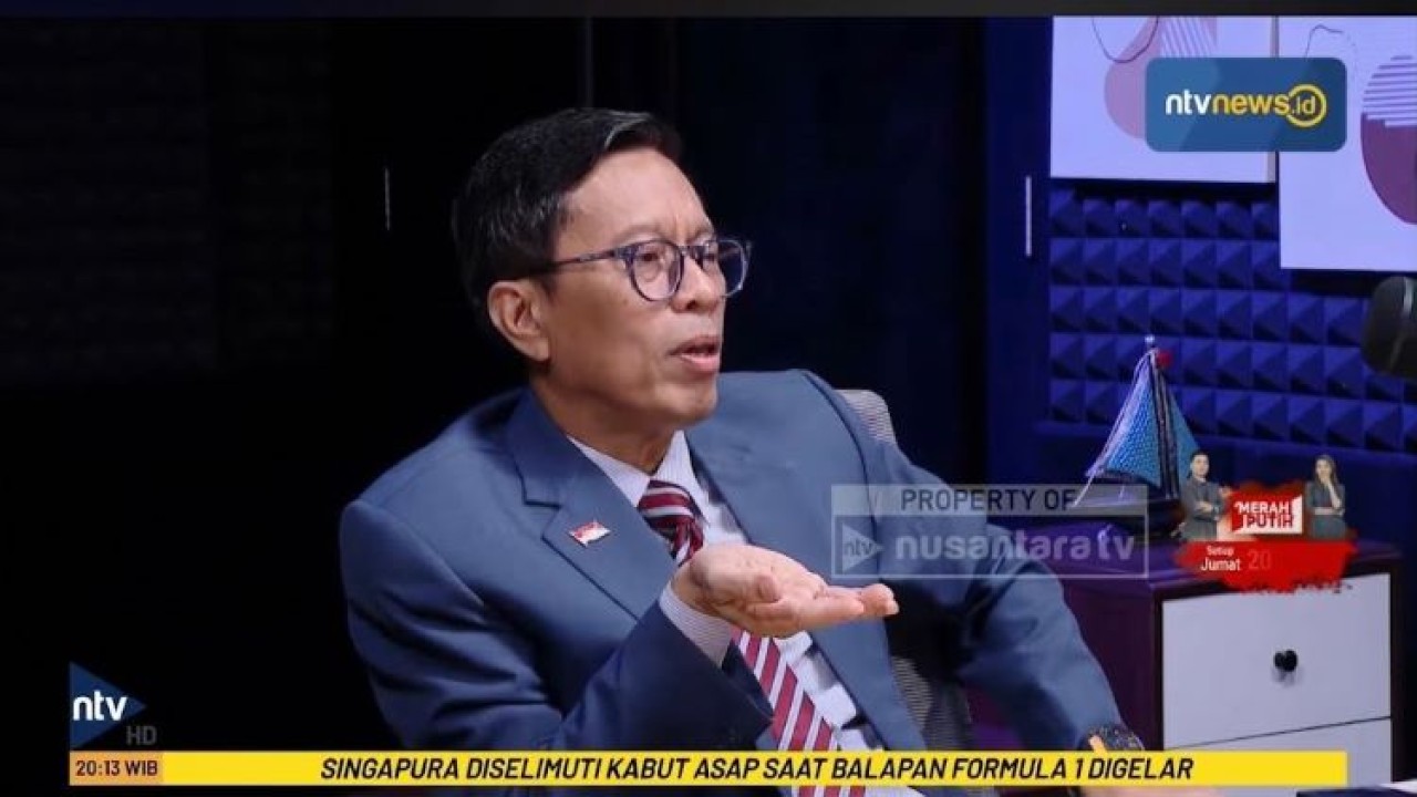 Ketua Umum Militan Gibran 08 Nusantara Andi Azwan dalam program DPO di Nusantara TV