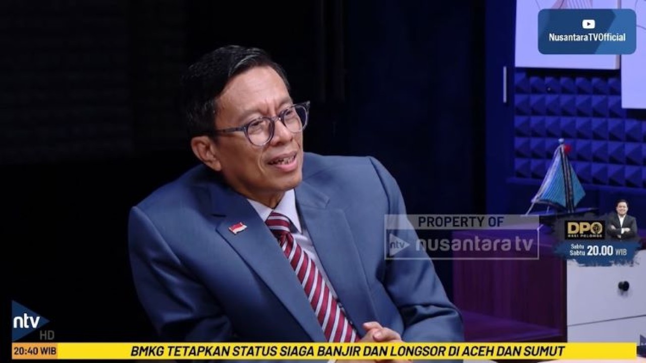 Ketua Umum Militan Gibran 08 Nusantara Andi Azwan dalam program DPO di Nusantara TV