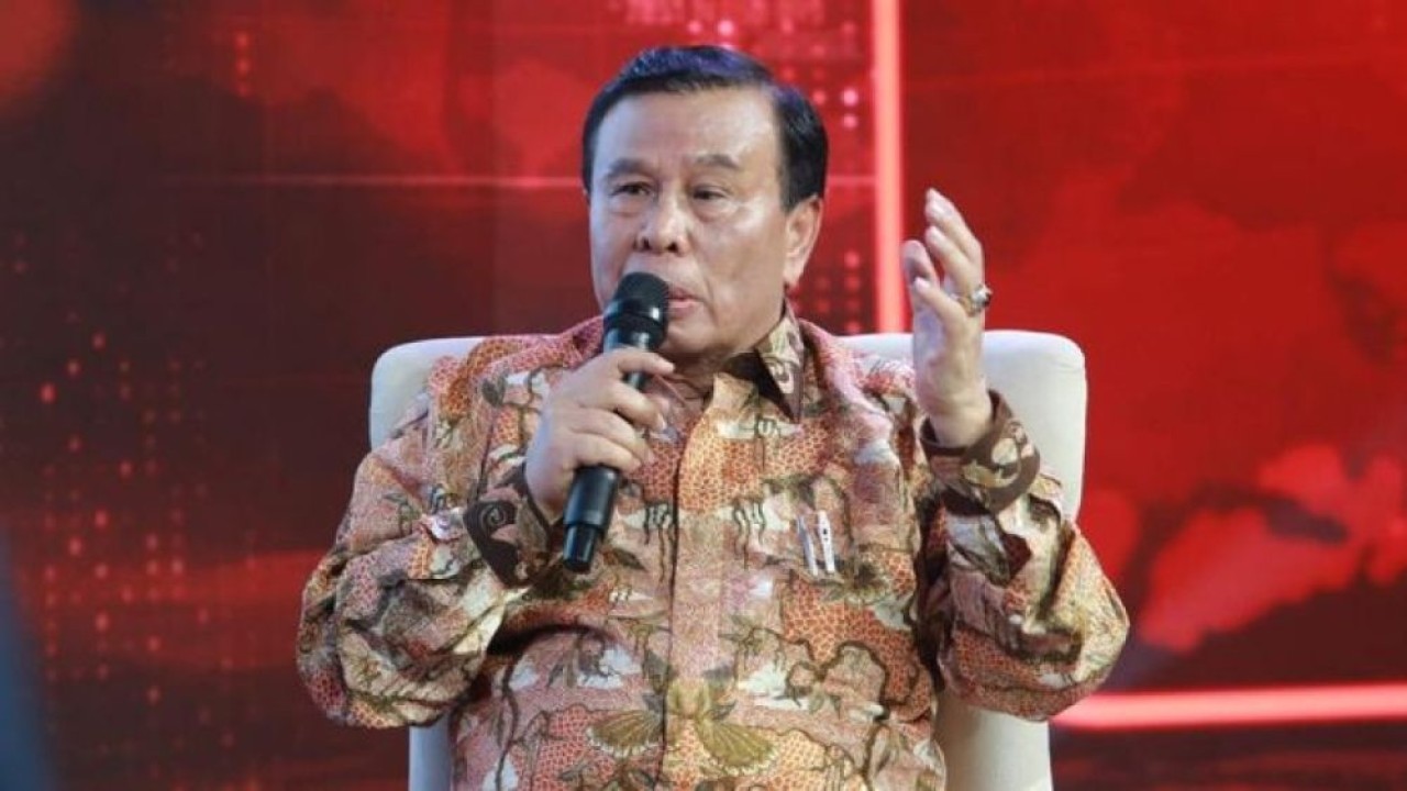 Presiden Komisaris NT Corp Nurdin Tampubolon dalam program Suara Nusantara di Nusantara TV. (Foto: Toga Ibnu Pratama)