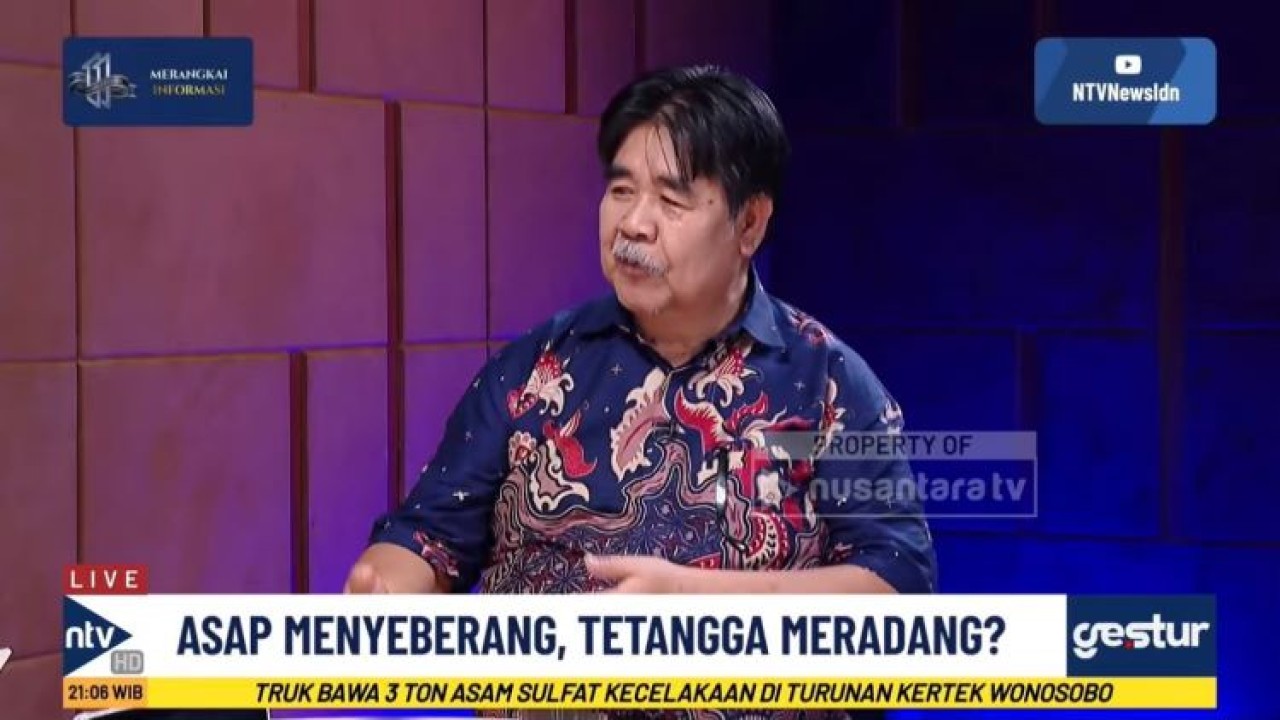 Pakar Forensik Kebakaran Hutan IPB Prof Bambang Hero Saharjo dalam program GESTUR di Nusantara TV