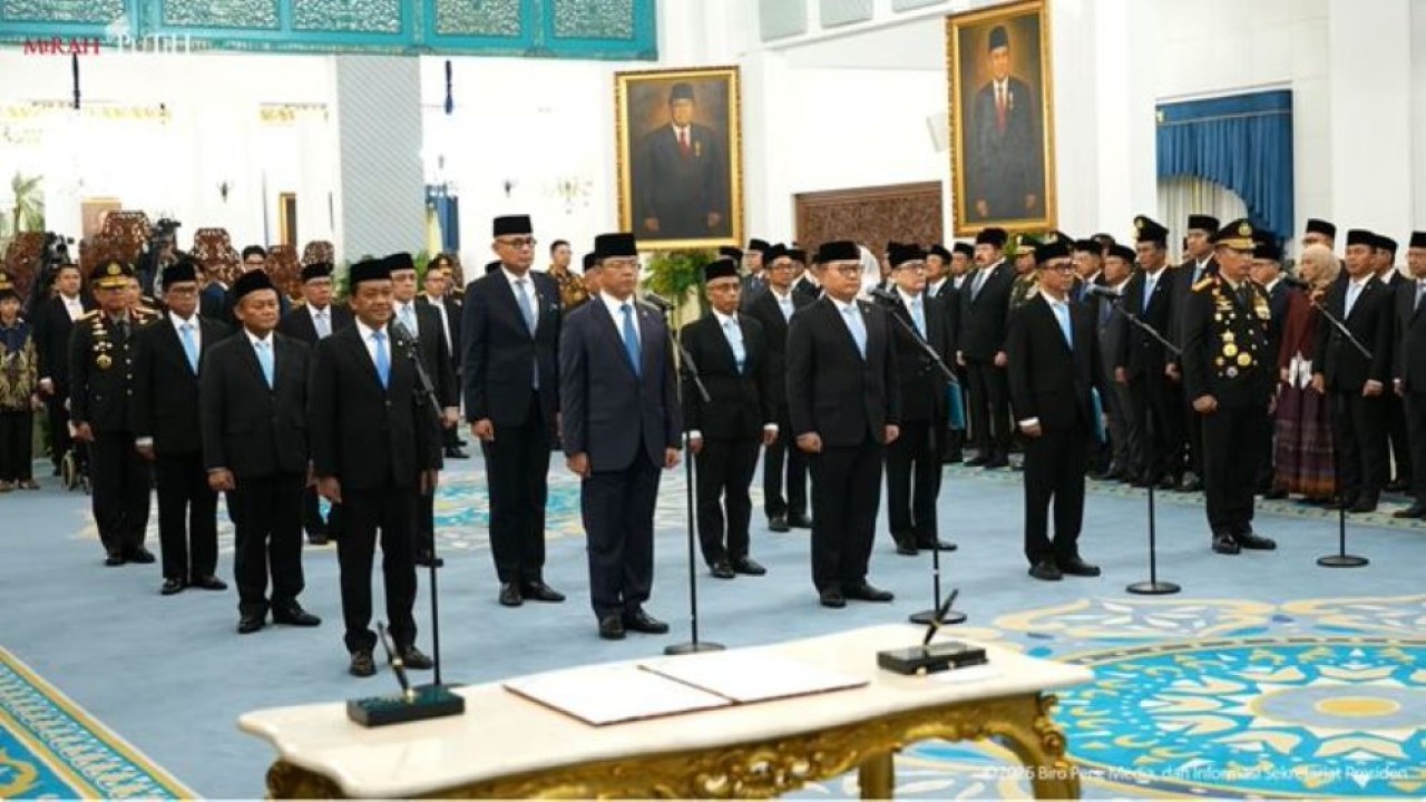 Sebanyak 16 pejabat baru dilantik Presiden Prabowo Subianto di Istana Negara, Kamis 1 Oktober 2026. (Foto: Istimewa)